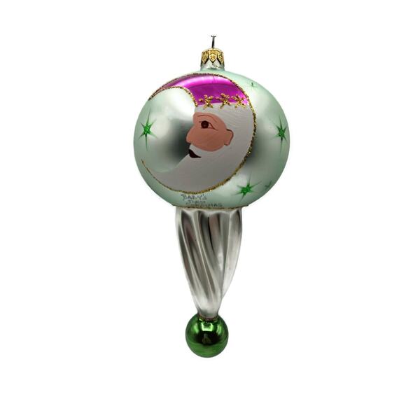Christopher Radko Moon Jump Stars Cow Christmas Holiday Tree Ornament 93-423-0 - Picture 1 of 8